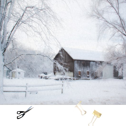 Sie können einfach die Stille hören - Winterstall Seidenpapier