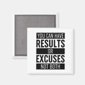 Sie können Ergebnisse oder Ausreden nicht beide ha Magnet (Vorderseite/Rückseite)