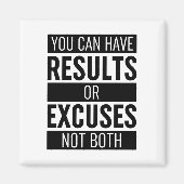 Sie können Ergebnisse oder Ausreden nicht beide ha Magnet (Vorne)