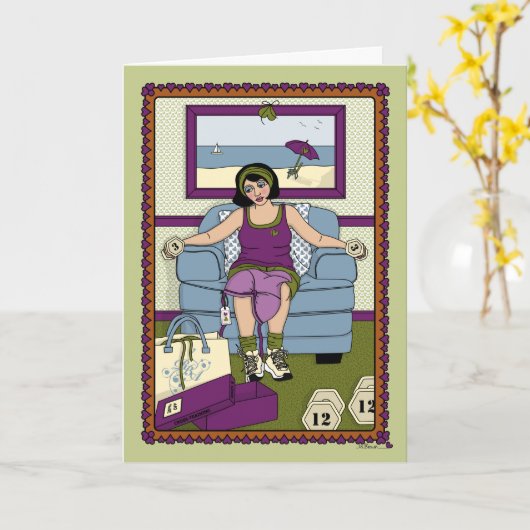 Sie können es_A_Greeting Card machen Karte (Gelbe Blume)