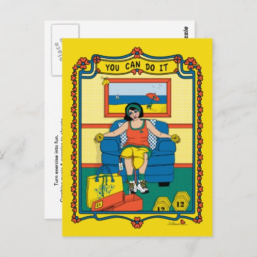 Sie können es_B_ Postkarte machen (Vorne/Hinten)