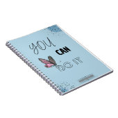 SIE KÖNNEN ES - Butterfly-Motivierend Notebook Notizblock (Rechte Seite)