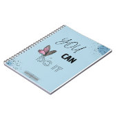 SIE KÖNNEN ES - Butterfly-Motivierend Notebook Notizblock (Linke Seite)