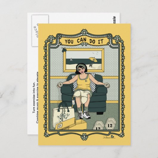 Sie können es_C_ Postkarte machen (Vorne/Hinten)