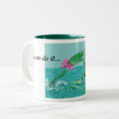 Sie können es...leben Sie Ihre Träume Zweifarbige Tasse (Vorderseite Links)