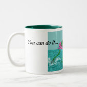 Sie können es...leben Sie Ihre Träume Zweifarbige Tasse (Links)