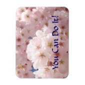 Sie können es! Magnete rosa Frühlingsblüten (Vertikal)
