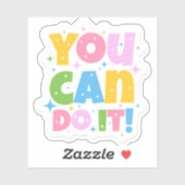 Sie können es Niedlich gestalten Aufkleber (Blatt)