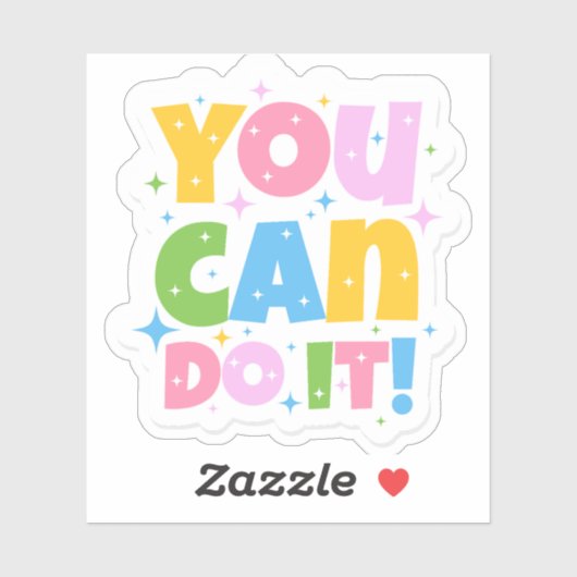 Sie können es Niedlich gestalten Aufkleber (Blatt)