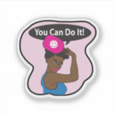 Sie können es Pickleball machen (B) Aufkleber (Vorderseite)