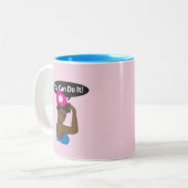 Sie können es Pickleball machen (B) Zweifarbige Tasse (Vorderseite Links)