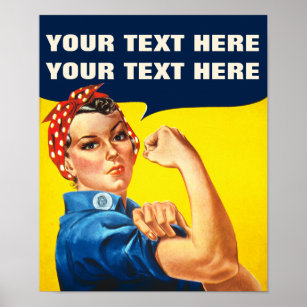 Sie können es Rosie machen, die Riveter Feminist Poster