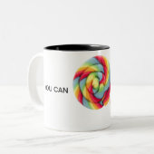 Sie können es sind zum Kotzen Zweifarbige Tasse (Vorderseite Links)