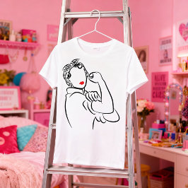 Sie können es - Stilvolle Rosie the Riveter T-Shirt