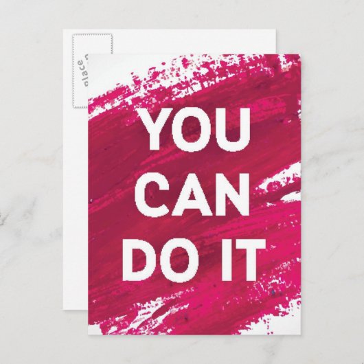 Sie können es tun 3 postkarte (Vorne/Hinten)