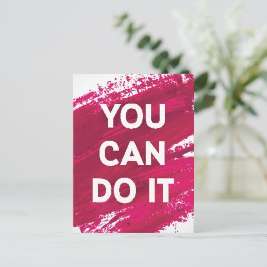 Sie können es tun 3 postkarte (Stehend Vorderseite)