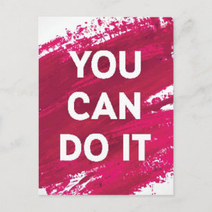 Sie können es tun 3 postkarte