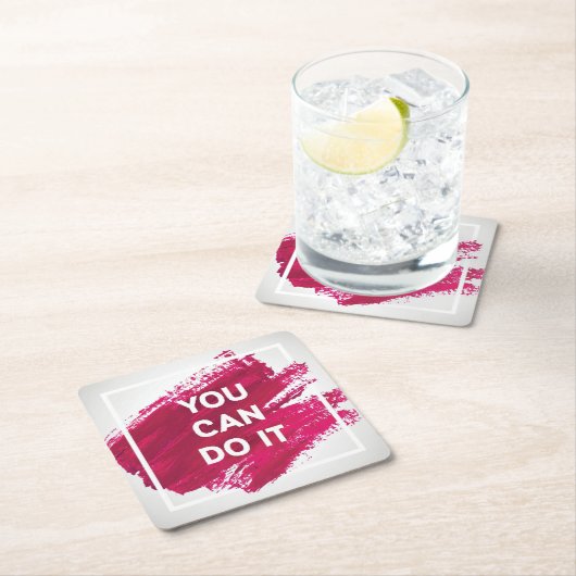 Sie können es tun 3 rechteckiger pappuntersetzer (Vor Ort)