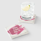 Sie können es tun 3 steinuntersetzer (Seitenansicht)