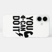 Sie können es tun - Inspiration Sport Phone Case (Rückseite (Horizontal))