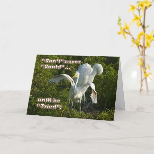 Sie können es tun Karte (Gelbe Blume)