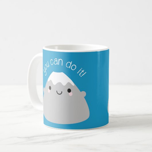 Sie können es tun! Kawaii Mt Fuji Kaffeetasse (Vorderseite Links)