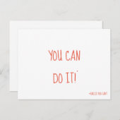 Sie können es tun Postcard lustige Motivation Postkarte (Vorne/Hinten)