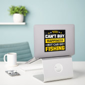 SIE KÖNNEN FISCHEN GEHEN AUFKLEBER (Laptop auf Schreibtisch)