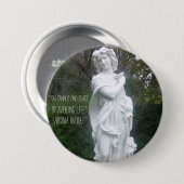 "Sie können Frieden nicht finden…" Virginia Woolf Button (Vorne & Hinten)