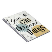 Sie können harte Dinge tun Inspiration Notizblock (Rechte Seite)