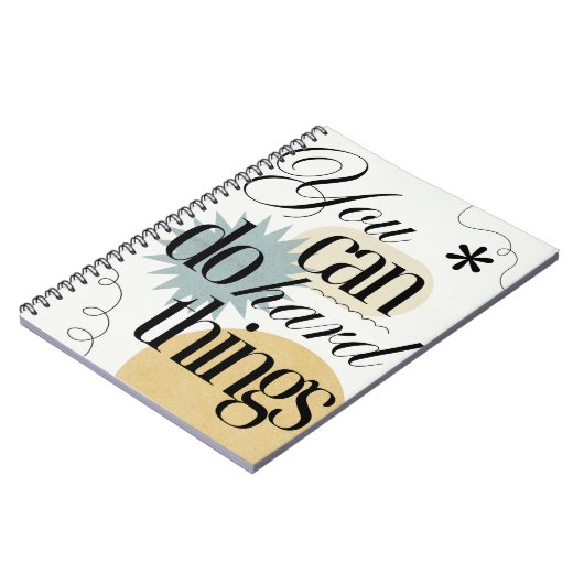 Sie können harte Dinge tun Inspiration Notizblock (Linke Seite)