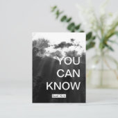 Sie können Himmel Blog Postkarte kennen (Stehend Vorderseite)