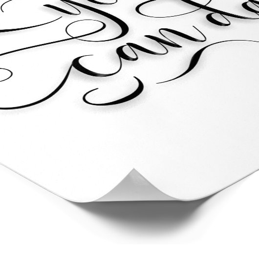 Sie können Hochzeitstanzzeichen Poster (Ecke)