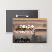 Sie können inspirierendes Zitat Button (Vorderseite/Rückseite)