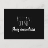 Sie können jede Berg-Bestätigung klettern Postkarte (Vorderseite)