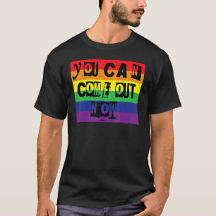 Sie können jetzt Gay Pride-Regenbogenwortdesign he T-Shirt