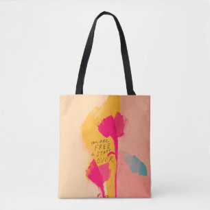 Sie können kostenlos über inspirierendes Zitat a Tasche