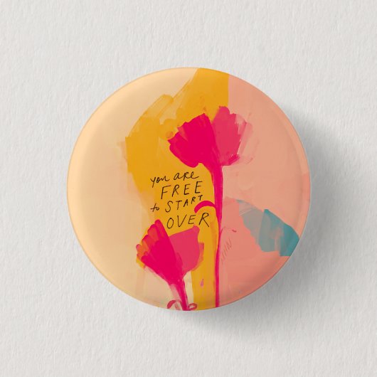 Sie können kostenlos über inspirierendes Zitat anf Button (Vorderseite)