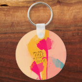 Sie können kostenlos über inspirierendes Zitat anf Schlüsselanhänger (Vorderseite)