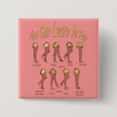 Sie können lernen anzustechen button (Vorderseite)