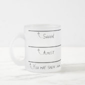 Sie können mattierte Kaffee-Tasse jetzt sprechen Mattglastasse (Links)