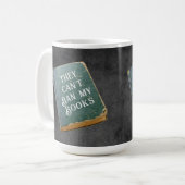 Sie können meine Bücher nicht verbieten Kaffeetasse (Vorderseite Links)