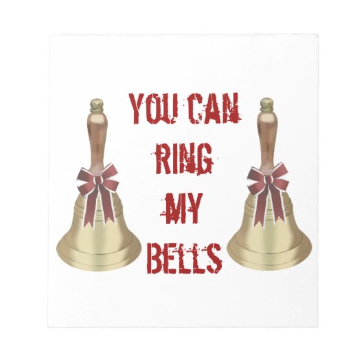 Sie können meine Glocken klingeln Notizblock (Vorderseite)