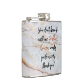 Sie können mich anrufen Göttin. Königin arbeitet Flachmann (Rechts)