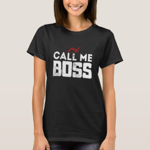 Sie können mich Chef Führungskraft Distressed Look T-Shirt