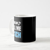 Sie können mich Coach Badminton Player Crossminton Kaffeetasse (Vorderseite Links)