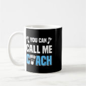 Sie können mich Coach Badminton Player Crossminton Kaffeetasse (Links)