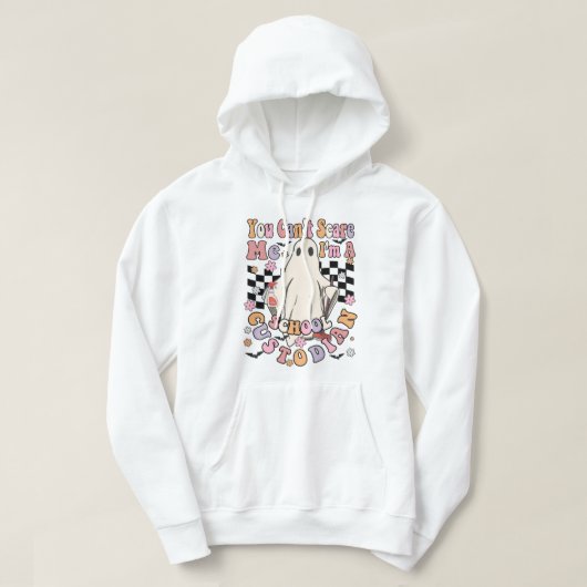 Sie können mich im aschool custodian nicht erschre hoodie (Design vorne)