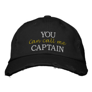 Sie können mich Kapitän nennen Bestickte Baseballkappe
