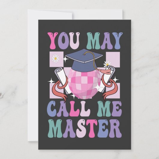 Sie können mich Master Funny 2024 Abschluss Gesche Ankündigung (Vorderseite)